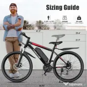 Bicicletă electrică America, 500W (1000W vârf), 48V, 80km, suspensie față 