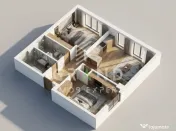 3 CAMERE | 2 BAI (64 MP+TERASĂ 15 MP) | PARCARE SUBTERANA | 