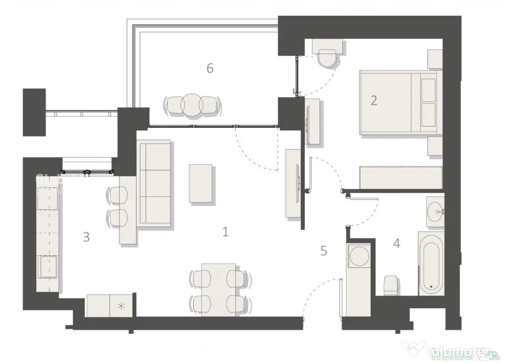Premium 2 Rooms | Pet Friendly | Afi Home North - Aviatiei