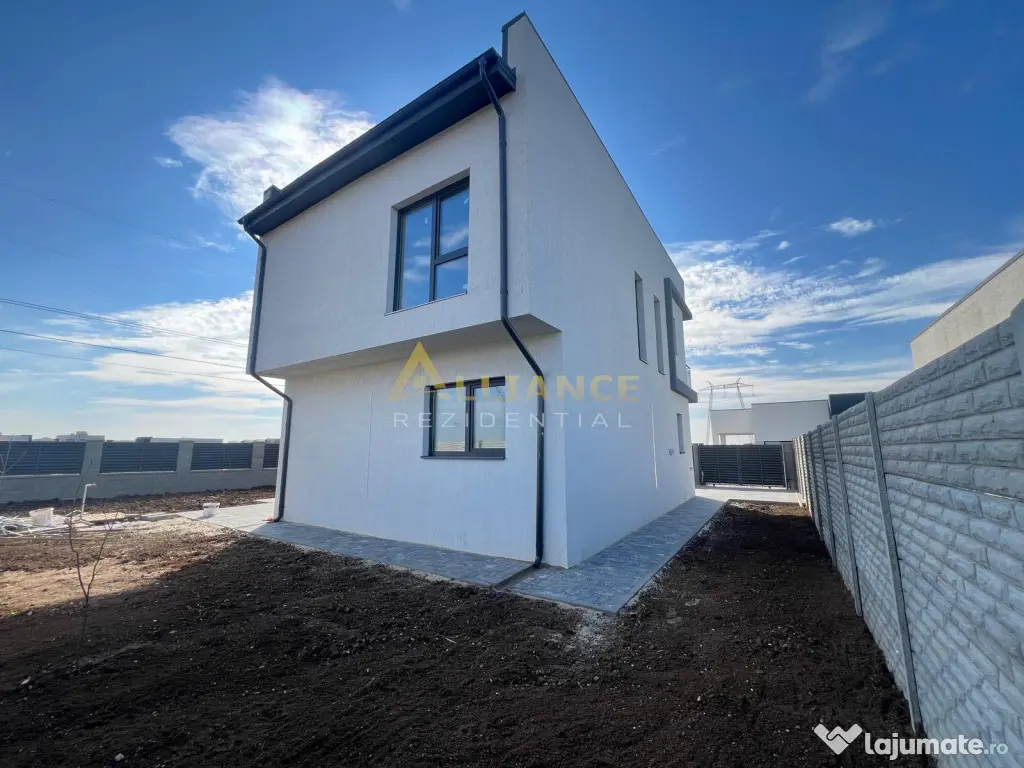 Vila moderna - P 1E- 3 dormitoare - 115 mp utili - teren 364