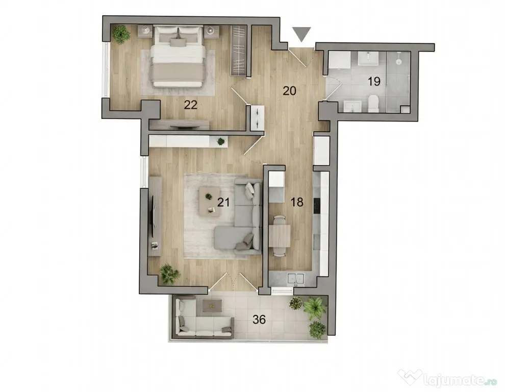 Apartament Fundeni - Dobroești, cu LOC PARCARE inclus