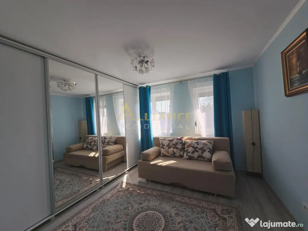 Casa individuala mobilata utilata - 3 camere 1 baie - teren