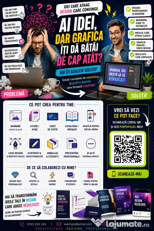 Graphic Designer Freelancer, Grafica digitala, print digital