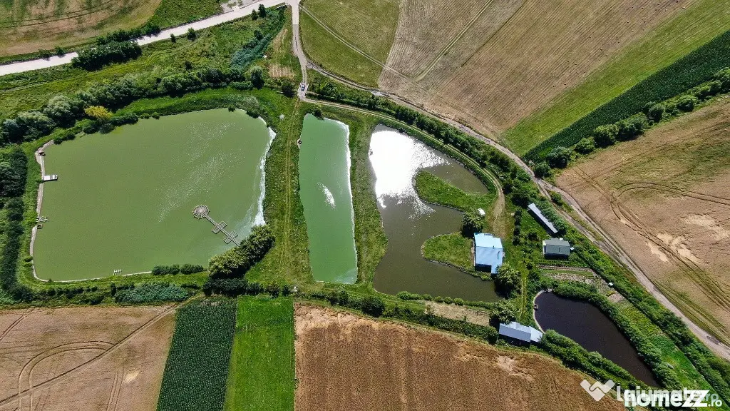 Proprietate spectaculoasă de 31.500 mp, cu iazuri și case locuibile
