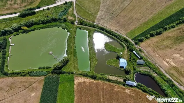 Proprietate spectaculoasă de 31.500 mp, cu iazuri și case locuibile