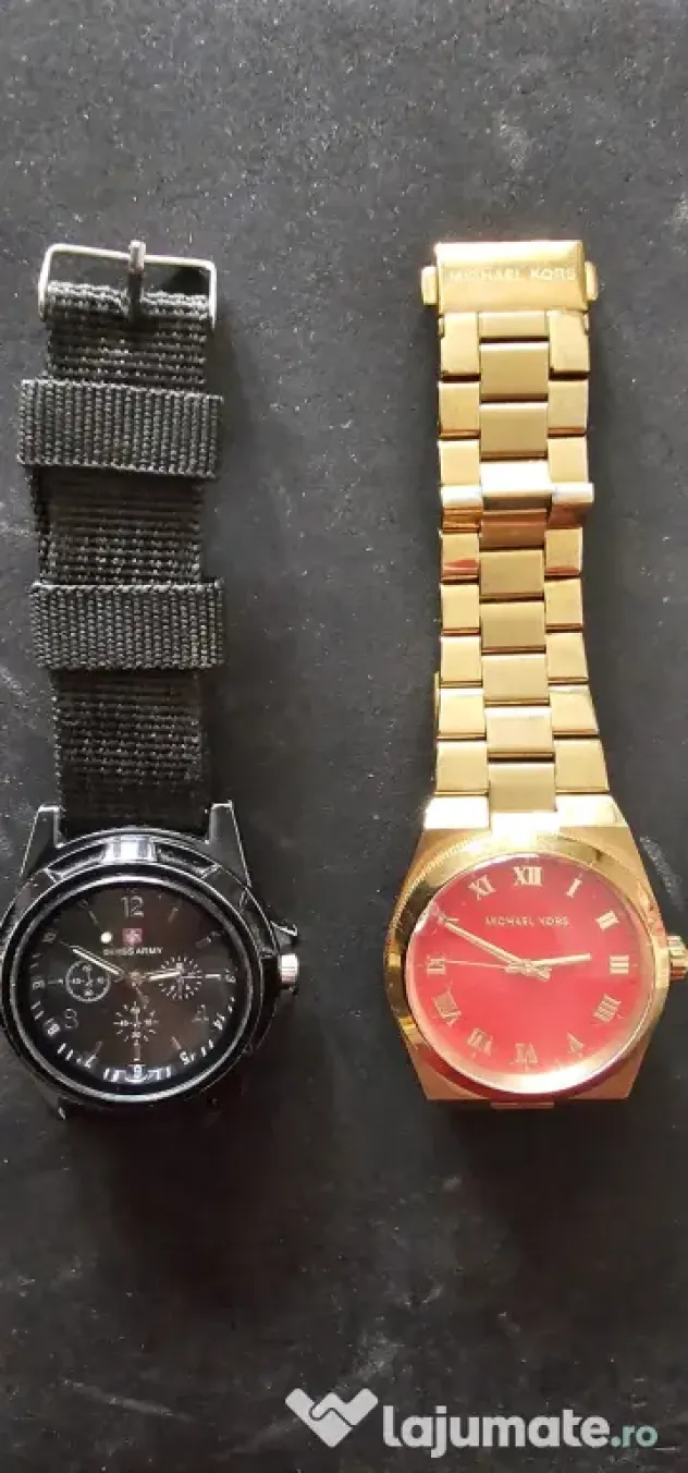 Se vand 2 ceasuri barbati originale marcile Michael Kors si Swiss Army