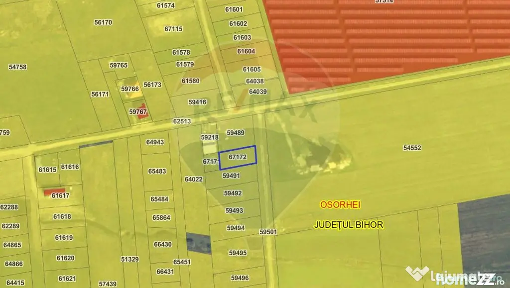 De vânzare teren intravilan 609 mp, Oșorhei