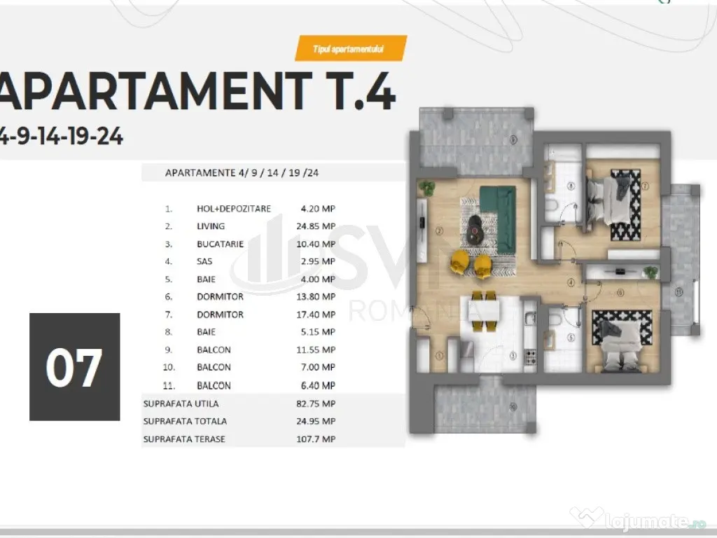 Bloc boutique de lux - 3 camere
