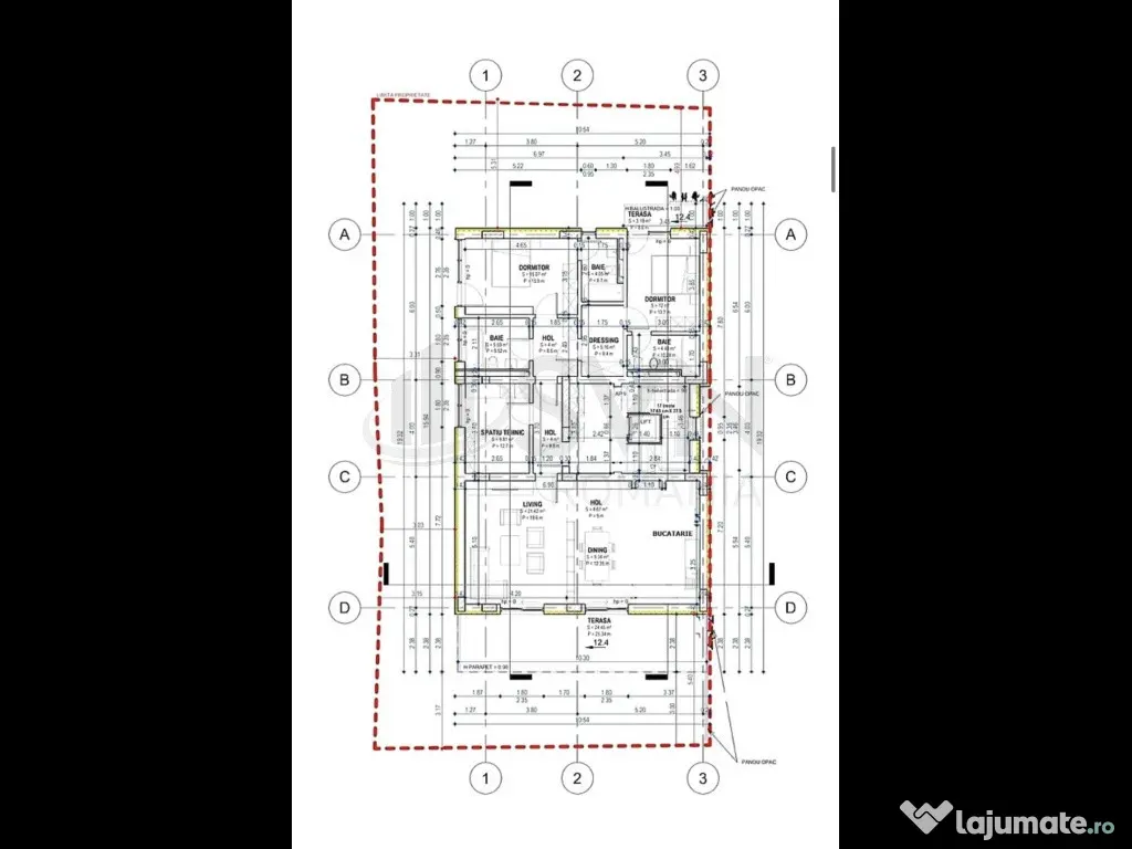 Penthouse 4 camere bloc nou Dacia