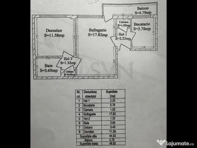 Apartament 2 camere 1 Mai Renovat
