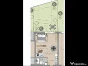 Studio Dublu cu Gradina Mosilor 