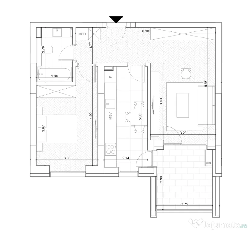 Apartament 2 Cam. Proiect PRIMA ASTERA Dr.Taberei | METROU, PARC | Com.0%