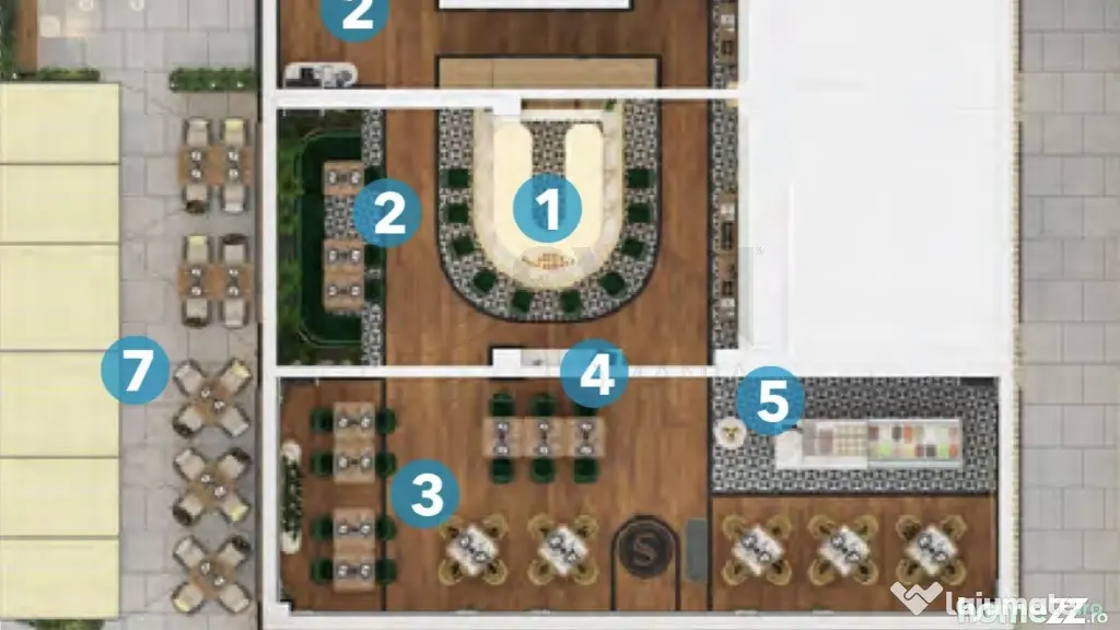 Spatiu comercial 250 mp restaurant Pipera