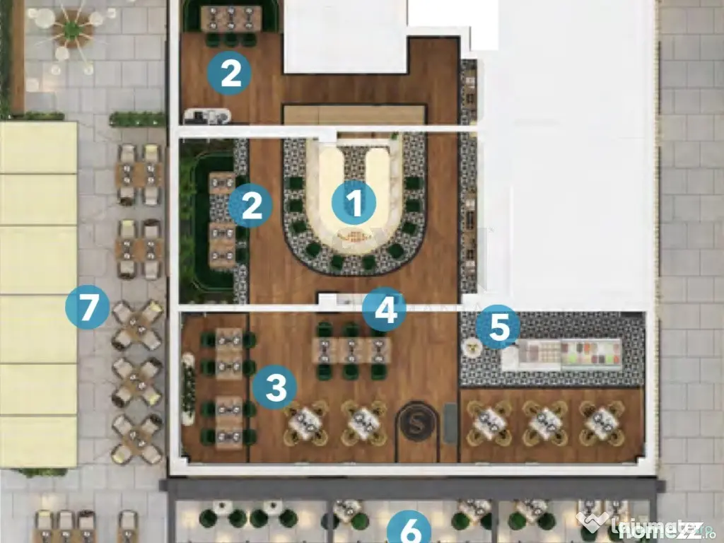 Spatiu comercial 250 mp restaurant Pipera