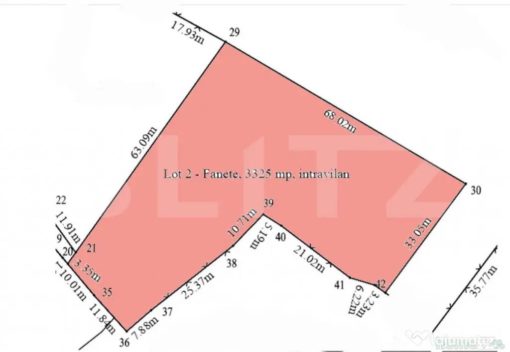 Teren intravilan, ideal investitie, 3325mp, utilitati la fro