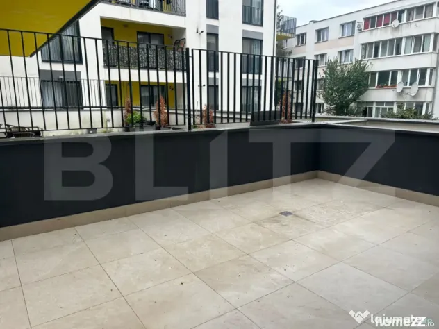 Apartament 2 camere 55 mp, terasa de 20 mp, etaj intermedia