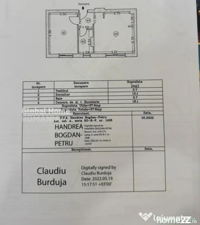 Apartament 2 camere | Gradina 70MP | 1 Loc de Parcare Inclus