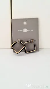Cercei cu surub - Pretty Square - BIJOU BRIGITTE 