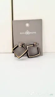 Cercei cu surub - Pretty Square - BIJOU BRIGITTE 