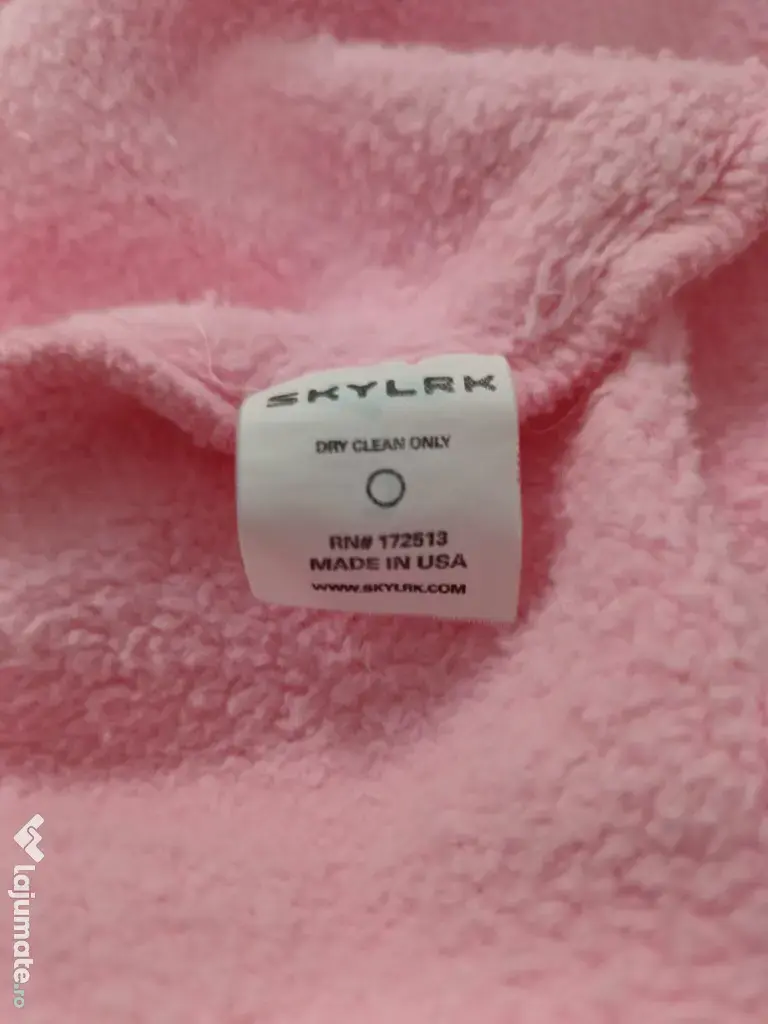SKYLRK ZIP HOODIE două culori, roz și verde, mărimea L