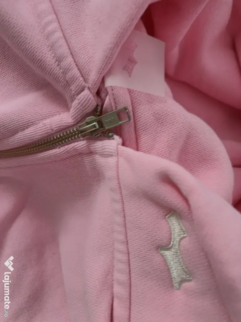 SKYLRK ZIP HOODIE două culori, roz și verde, mărimea L