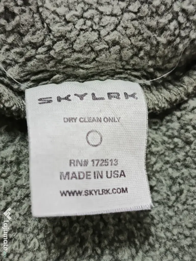 SKYLRK ZIP HOODIE două culori, roz și verde, mărimea L