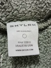 SKYLRK ZIP HOODIE două culori, roz și verde, mărimea L 