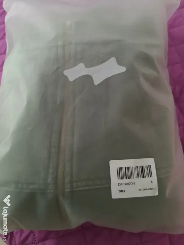 SKYLRK ZIP HOODIE două culori, roz și verde, mărimea L