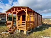 Teren intravilan 520 mp cu casuta din lemn,zona linistita,ap
