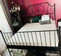 Pat 160x200 cu saltea inclusa