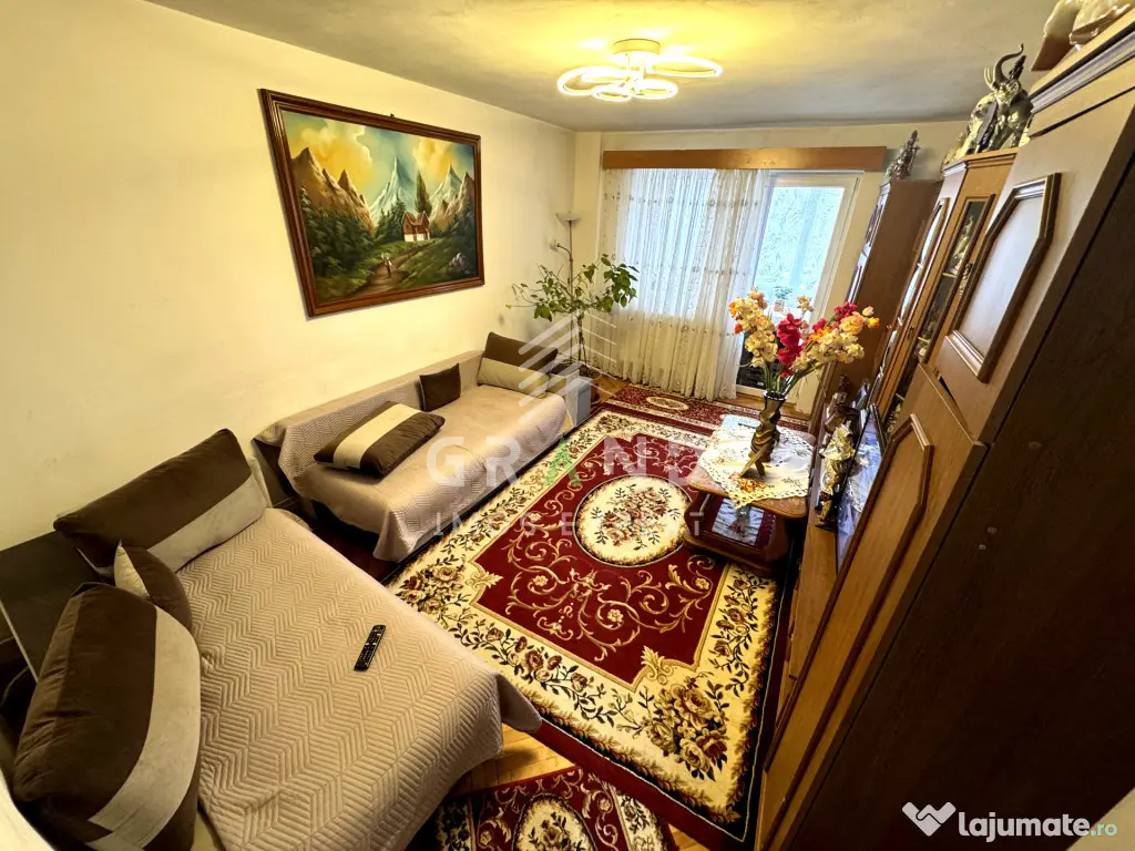 3 camere decomandate | 2 Balcoane | Etaj 1 | Mănăștur/Meh