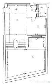 2 camere Unirii decomandat, centrală, et. 1, an 2017, 98 mp