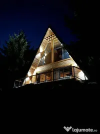 Cabana A-Frame langa Bran