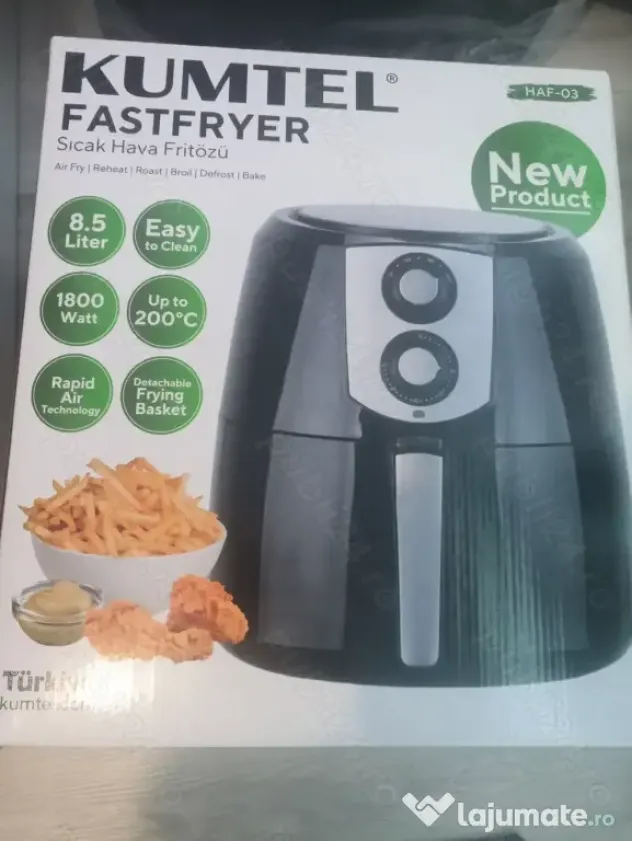 AirFryer Kumtel HAF-03 8.5L 1800W up to 200 degrees 60min.time