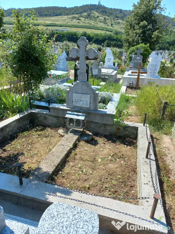 Vand 2 locuri de veci amenajate aleea centrala cimitir Pietricica Piatra Neamt