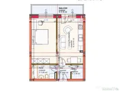 Apartament tip Studio cu balcon generos | 43 mp utili + 6,79 