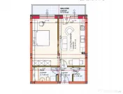 Apartament tip Studio cu balcon generos | 43 mp utili + 6,79