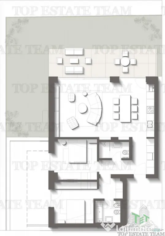 Apartament Premium cu 3 camere - Gradina privata si terasa |