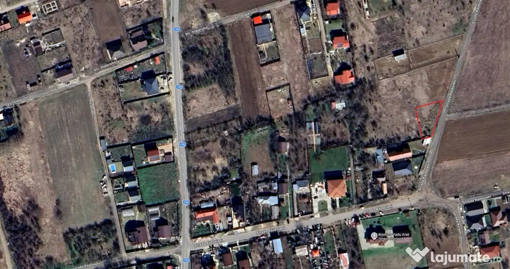 Teren intravilan Vadu Anei, deschidere dublă rară 37m + 27m