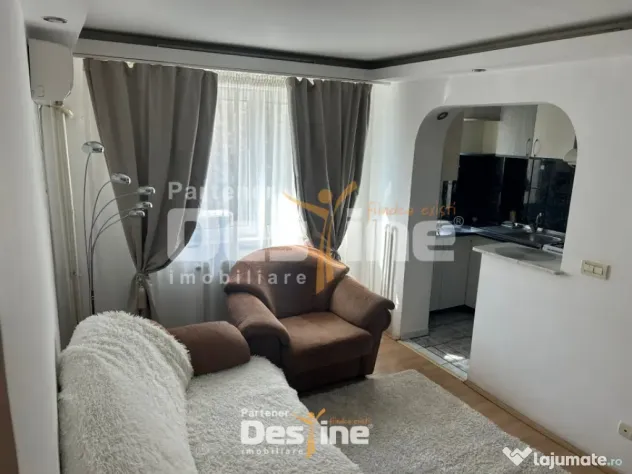 Podu Ros - Apartament 3 camere semidecomandat, MOBILAT și U
