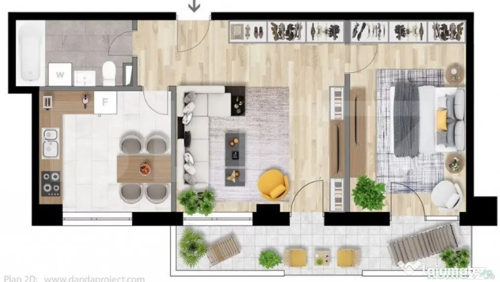 Apartament 2 camere decomandate, 53 mp, zona Iulius Mall - Cluj-Napoca (Cluj)
