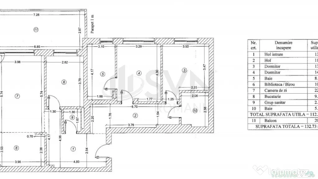 Domenii - Penthouse 4 camere 133 mp
