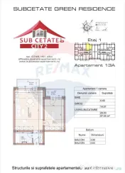 Apartament tip studio,cu 2 balcoane, intabulat, Subcetate...
