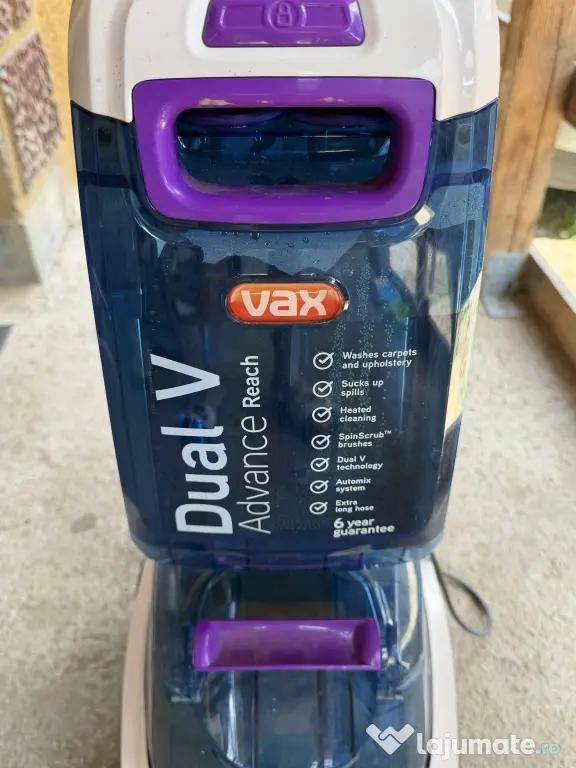 Vând aspirator-spălător pentru covoare și tapițerii Vax Dual V Advance Reach