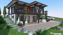 Vila 5 camere HUF Haus Balotesti vedere lac