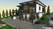 Vila 5 camere HUF Haus Balotesti vedere lac
