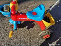 Tricicleta copii cu sistem ghidare