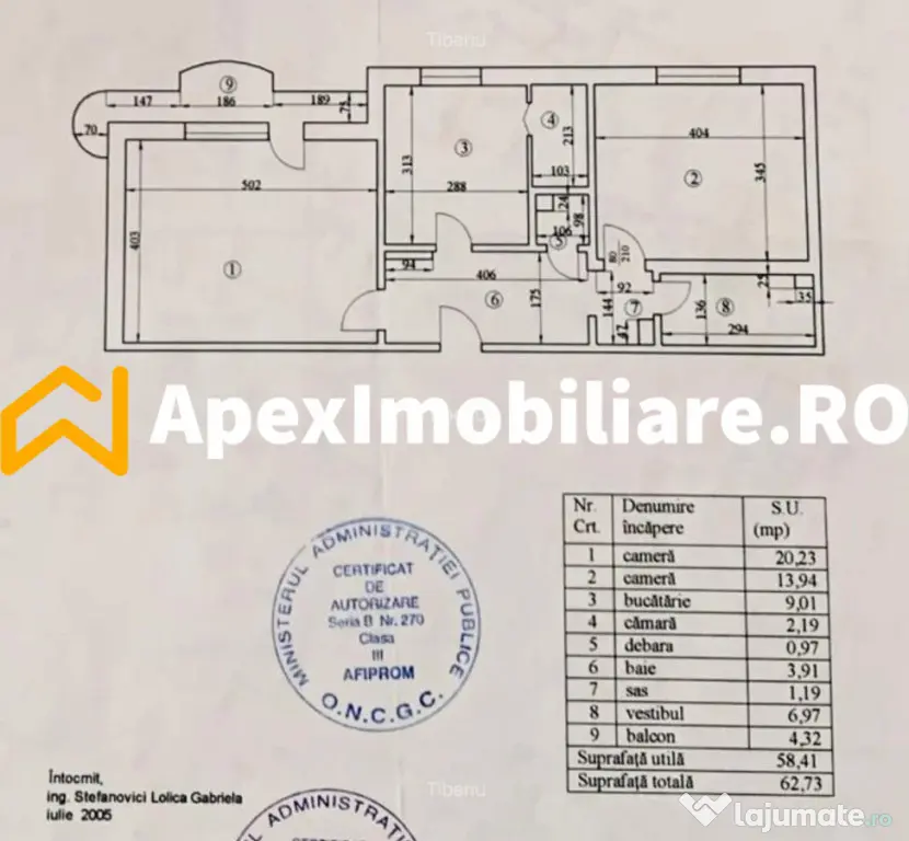 Apartament 2 camere de inchiriat Vitan Mall București | Ape