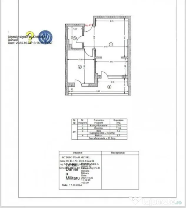 2 camere - semidecomandat - metrou Dimitrie Leonida / Bercen