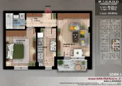 Apartament 2 camere decomandat, parcare subterana, 15 min... 